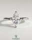 Kynora CJ 2ct marquise diamond solitaire engagement ring with four prongs in a classic solitaire style.