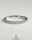Kynora CJ Classic Full Pave Band Wedding Ring with sparkling pave diamonds, showcasing a sleek, elegant gold band design.