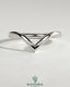 Deep V band wedding ring by Kynora CJ, showcasing a sleek and elegant design ideal for wedding jewelry.