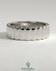 Kynora CJ fluted wedding band, elegant gold wedding ring with a textured fluted design, suitable for special occasions and daily wear.