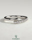 Kynora CJ half pave wrap band wedding ring with sparkling pave setting, elegant gold finish, and sleek, modern design.