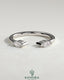 Kynora CJ Marquise accent stone open band wedding ring with elegant design and sparkling marquise-shaped stones.