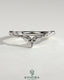 Kynora CJ wedding band featuring marquise and round accent stones with a vine design, crafted for elegant wedding jewelry.