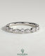 Kynora CJ round marquise wedding band with shared prong accent stones, elegant gold wedding ring for special occasions