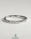 Two third spaced clustered pave diamond wedding band by Kynora CJ, showcasing sparkling pave setting on a sleek gold band.