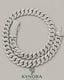 16mm VVS Moissanite Miami Cuban necklace by Kynora Jewels, 18-inch sterling silver hiphop chain with custom design.
