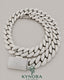 20mm VVS1 Moissanite Miami Cuban link chain from Kynora Jewels, showcasing shiny, heavy-duty hip hop jewelry with intricate links.