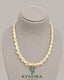 Canary yellow 925 sterling silver moissanite diamond tennis necklace, Kynora Jewels hip-hop chain with sparkling stones.
