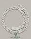 Kynora Jewels VVS Moissanite diamond Miami Cuban chain in white gold, 18-inch sterling silver hip-hop jewelry with customized design.