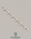 Kynora Jewels fully iced out moissanite diamond cross and infinity two-tone hip-hop bracelet featuring sparkling stones and bold design.