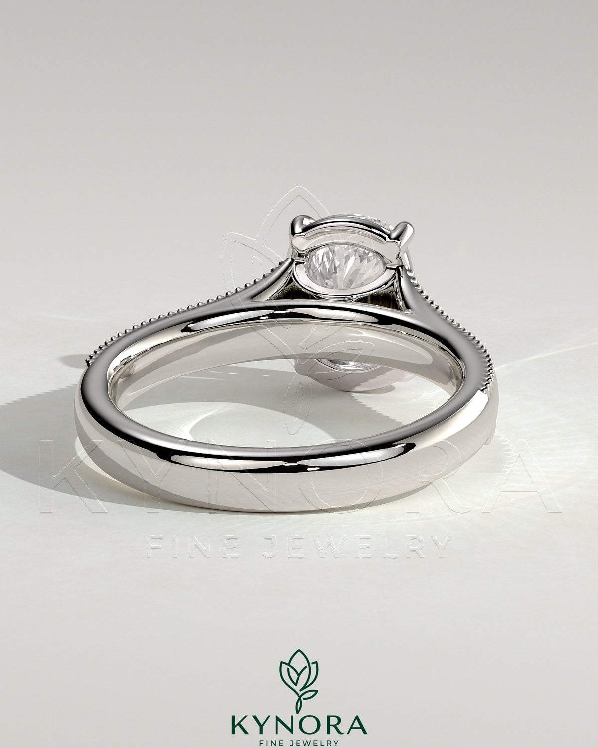 Vintage style 2ct elongated cushion claw solitaire engagement ring with bezel frame, star accent stones, milgrain, and tapered band.