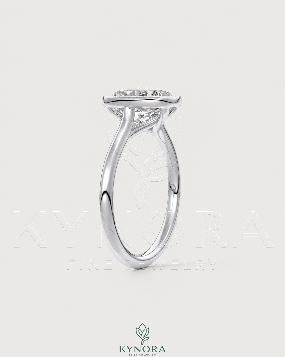 Vintage Milgrain Bezel Cushion Moissanite Engagement Ring in 925 silver with intricate detailing and a central cushion-cut moissanite stone.