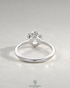 Classic Round Moissanite 6-Prong Solitaire Engagement Ring in 925 Silver