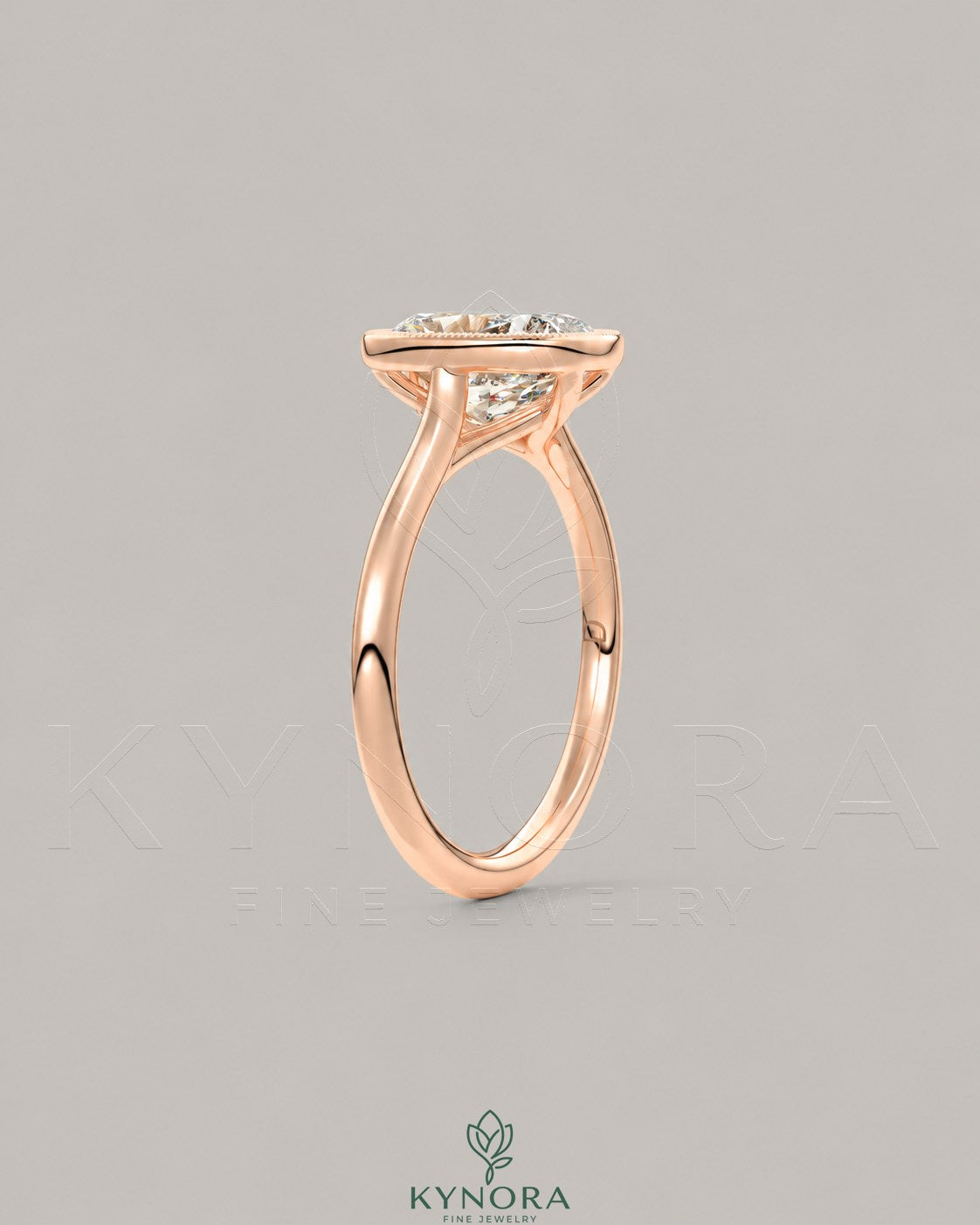 Cushion Moissanite Milgrain Bezel Engagement Ring 925 Silver