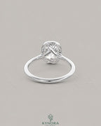 Cushion Moissanite Milgrain Bezel Engagement Ring 925 Silver