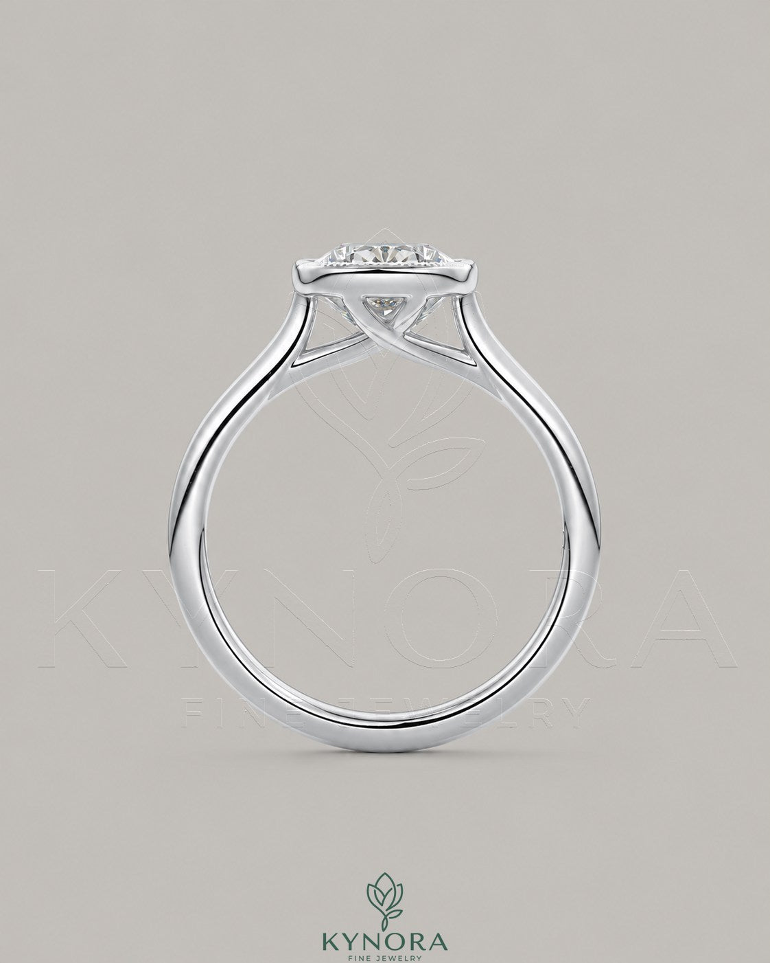 Cushion Moissanite Milgrain Bezel Engagement Ring 925 Silver