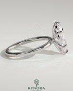 Kynora CJ Classic 2ct Marquise Claw Solitaire Engagement Ring featuring a prominent marquise diamond in a sleek solitaire setting.