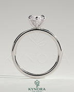 Kynora CJ classic 2ct marquise claw solitaire engagement ring with a sparkling marquise diamond and sleek band design.