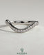 Kynora CJ pave bead wedding band with wave design, crafted with sparkling beads for an elegant bridal ring.