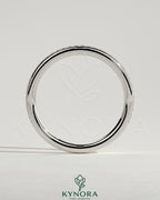 Kynora CJ classic bead set micropave wedding band with sparkling bead accents, crafted in elegant metal for a timeless look.