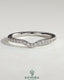 Demi two-third curved pave diamond wedding band by Kynora CJ, featuring intricate pave setting and elegant curved design.