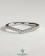 Kynora CJ dipped half pave curved wedding band with sparkling pave accents, showcasing elegant jewelry craftsmanship.