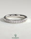 Kynora CJ Princess Princess Channel Set Wedding Ring in sterling silver, featuring a sleek band with embedded princess-cut stones