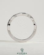 Kynora CJ Two Third Twisted Band wedding ring with pave accents, showcasing intricate design and sparkling detail.