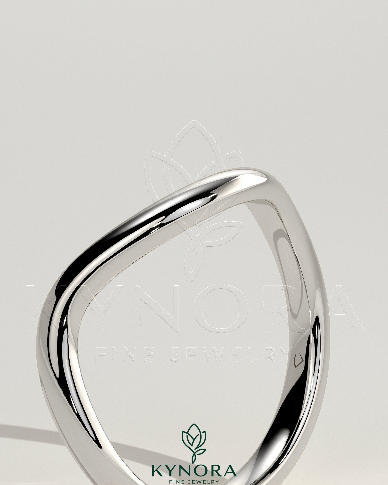 Wave Band Wedding Ring Immagine secondaria del prodotto