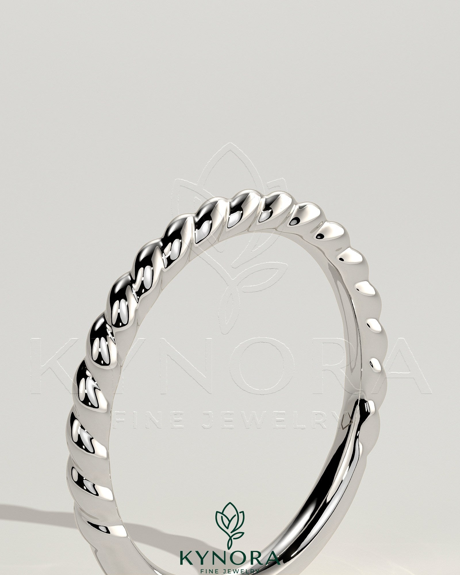 Woven Band Wedding Ring Imagen secundaria del producto