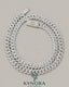 Kynora Jewels 18-inch sterling silver Miami Cuban link chain with 10mm VVS moissanite diamonds, custom lock, hiphop style jewelry.