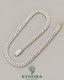 Sterling silver rose gold Miami Cuban link chain with 10mm VVS Moissanite diamonds, hiphop style by Kynora Jewels.