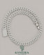 12MM VVS Moissanite diamond silver Miami Cuban link chain from Kynora Jewels, featuring a bold, shiny hip-hop chain design.