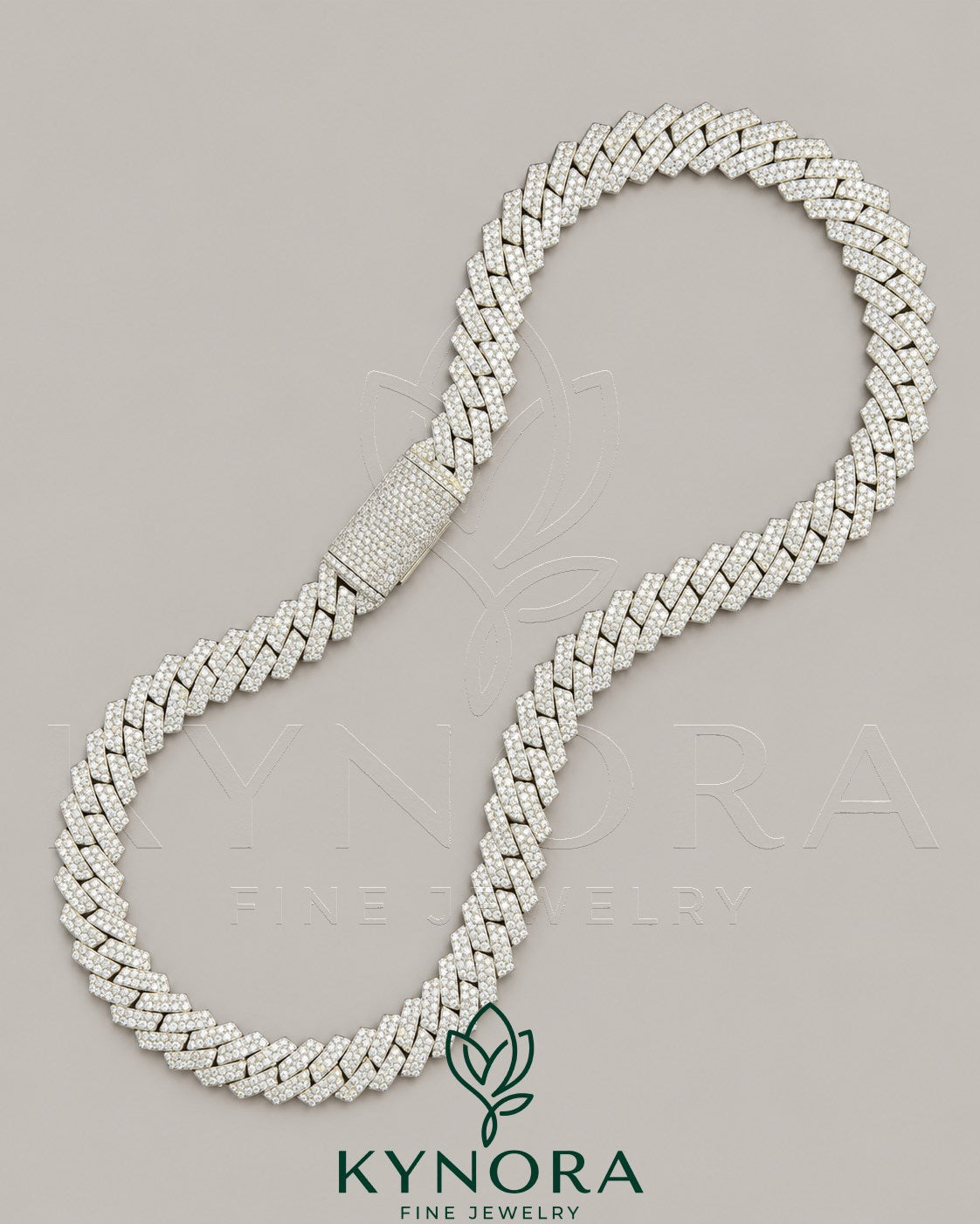 12MM VVS1 Moissanite Diamond Miami 925 Sterling Silver Cuban Link Chain Imagen secundaria del producto
