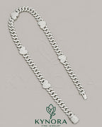 14mm heart-shaped Miami Cuban chain in 925 sterling silver with diamond accents, hip-hop jewelry by Kynora Jewels