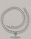 Sterling silver Miami Cuban chain with 16mm customized VVS Moissanite diamond claps by Kynora Jewels.