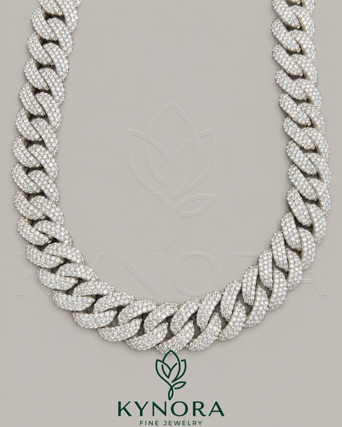 20 MM VVS1 Moissanite Diamond 925 Sterling Silver Miami Cuban Link Chain Secondary image