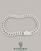 Kynora Jewels 20mm VVS1 Moissanite diamond Miami Cuban link chain, stylish hip hop jewelry with shiny, intricate links.