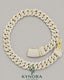 23mm VVS1 Moissanite diamond Miami Cuban link chain in sterling silver, hip-hop style by Kynora Jewels