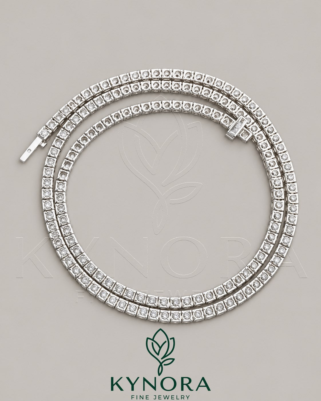 3 MM VVS Moissanite Diamond 925 Sterling Silver Tennis Link Chain Imagen secundaria del producto
