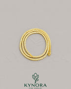 VVS Moissanite diamond yellow gold plating tennis chain from Kynora Jewels, hiphop style jewelry with sparkling stones and gold finish.