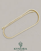 14K yellow gold plated sterling silver vermeil rope chain necklace, 3mm hiphop chain from Kynora Jewels.