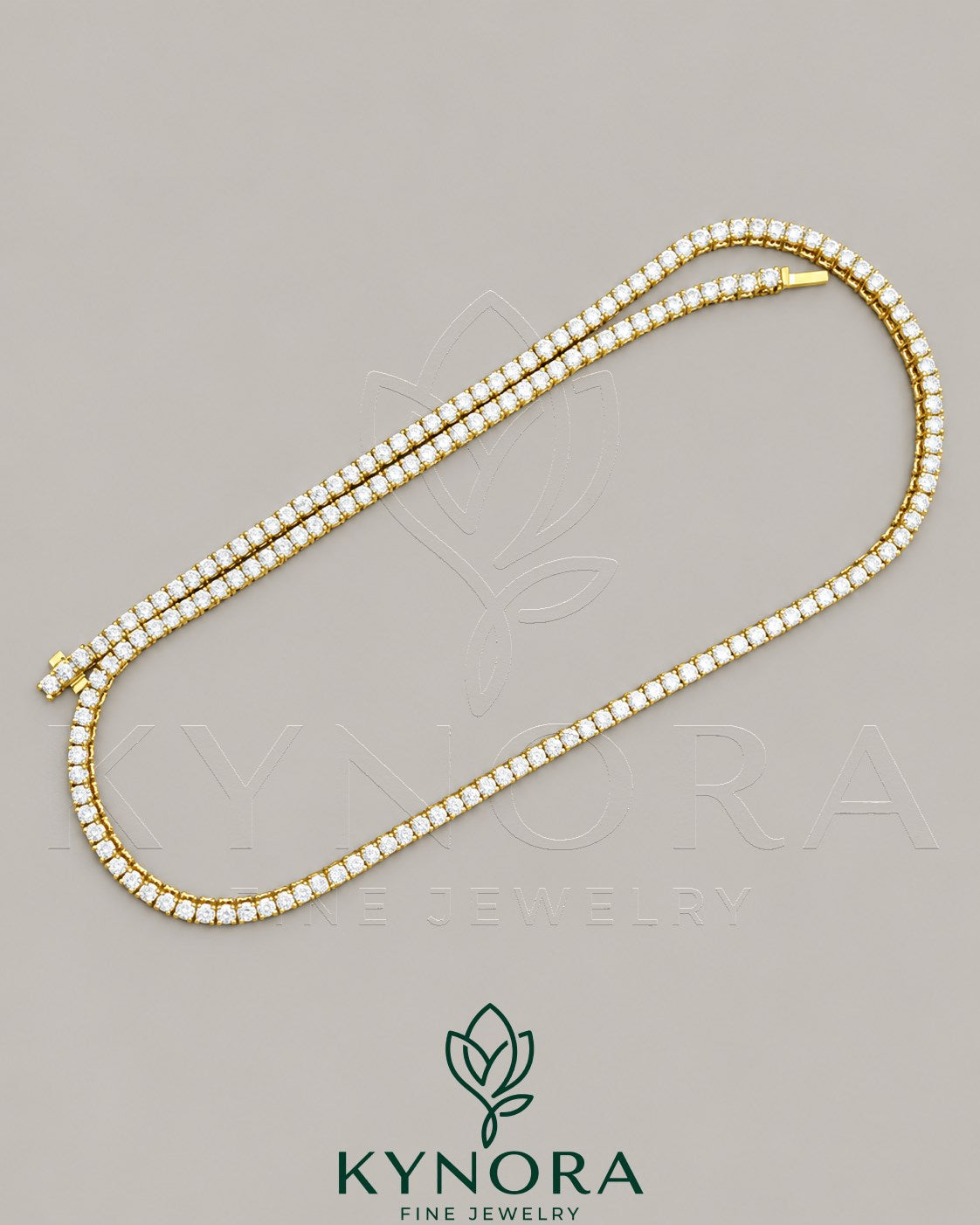 14K yellow gold plated sterling silver vermeil rope chain necklace, 3mm hiphop chain from Kynora Jewels.
