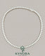 Sterling silver hiphop tennis chain with 5.5mm VVS1 moissanite diamonds, 18-inch length, from Kynora Jewels.