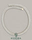Kynora Jewels 18-inch sterling silver tennis link chain with 6mm VVS1 moissanite diamonds, hip hop style jewelry.