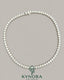 Sterling silver 6mm VVS1 Moissanite diamond tennis chain necklace featuring a hiphop style link design by Kynora Jewels.