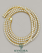 Kynora Jewels 6mm VVS1 Moissanite diamond yellow gold plated sterling silver tennis chain, hip-hop style jewelry.