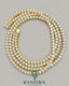 Kynora Jewels 6mm VVS1 Moissanite diamond yellow gold plated sterling silver tennis chain, hip-hop style jewelry.