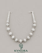 Sterling silver 7mm VVS1 Moissanite diamond hip-hop chain with custered ball design from Kynora Jewels