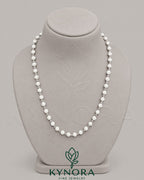 Sterling silver 7mm VVS1 moissanite diamond hip-hop chain with custered ball design by Kynora Jewels